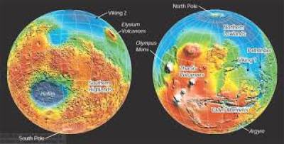 MOLA globe of Mars